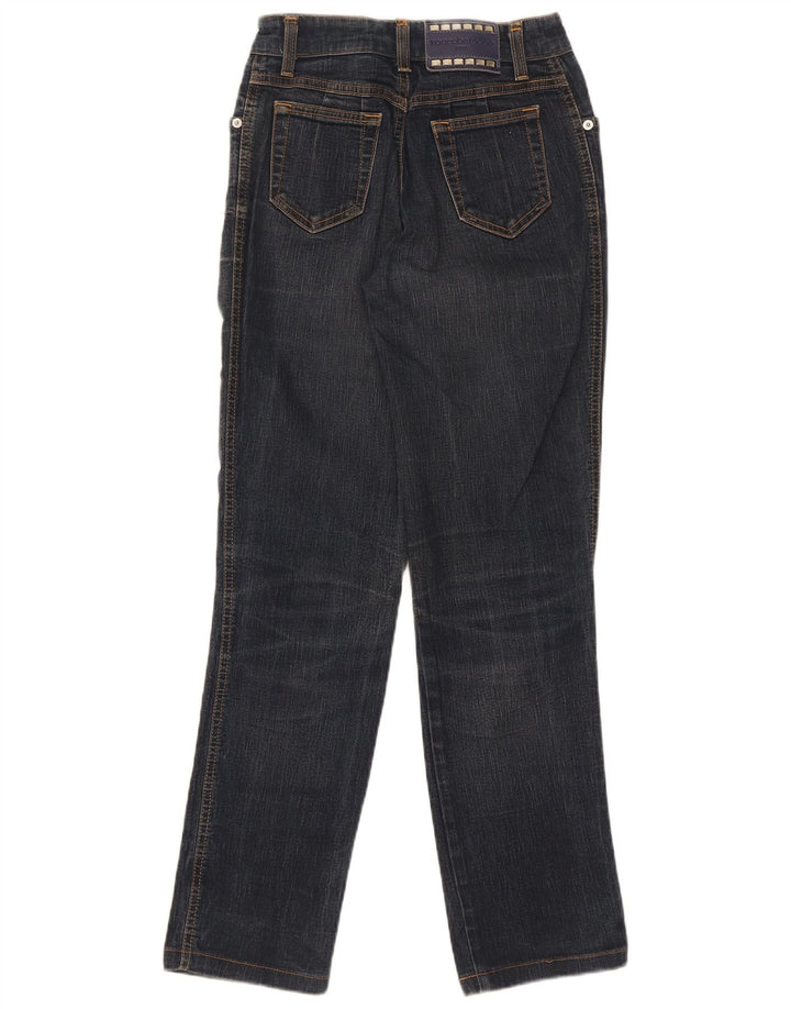 Roccobarocco Damen Straight Jeans W28 L29 Marineblaue Baumwolle