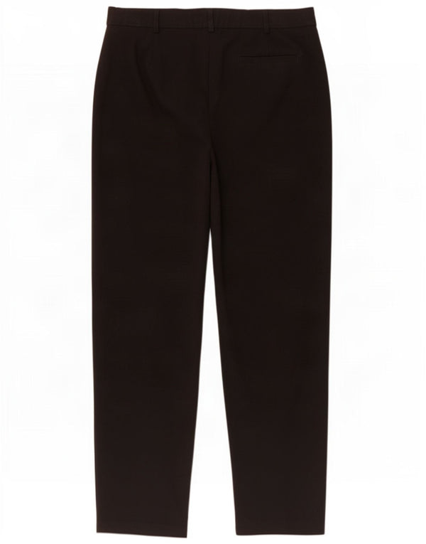 Marks & Spencer Damen-Freizeithose mit hoher Taille, UK 14, Größe L W32 L29, Schwarz