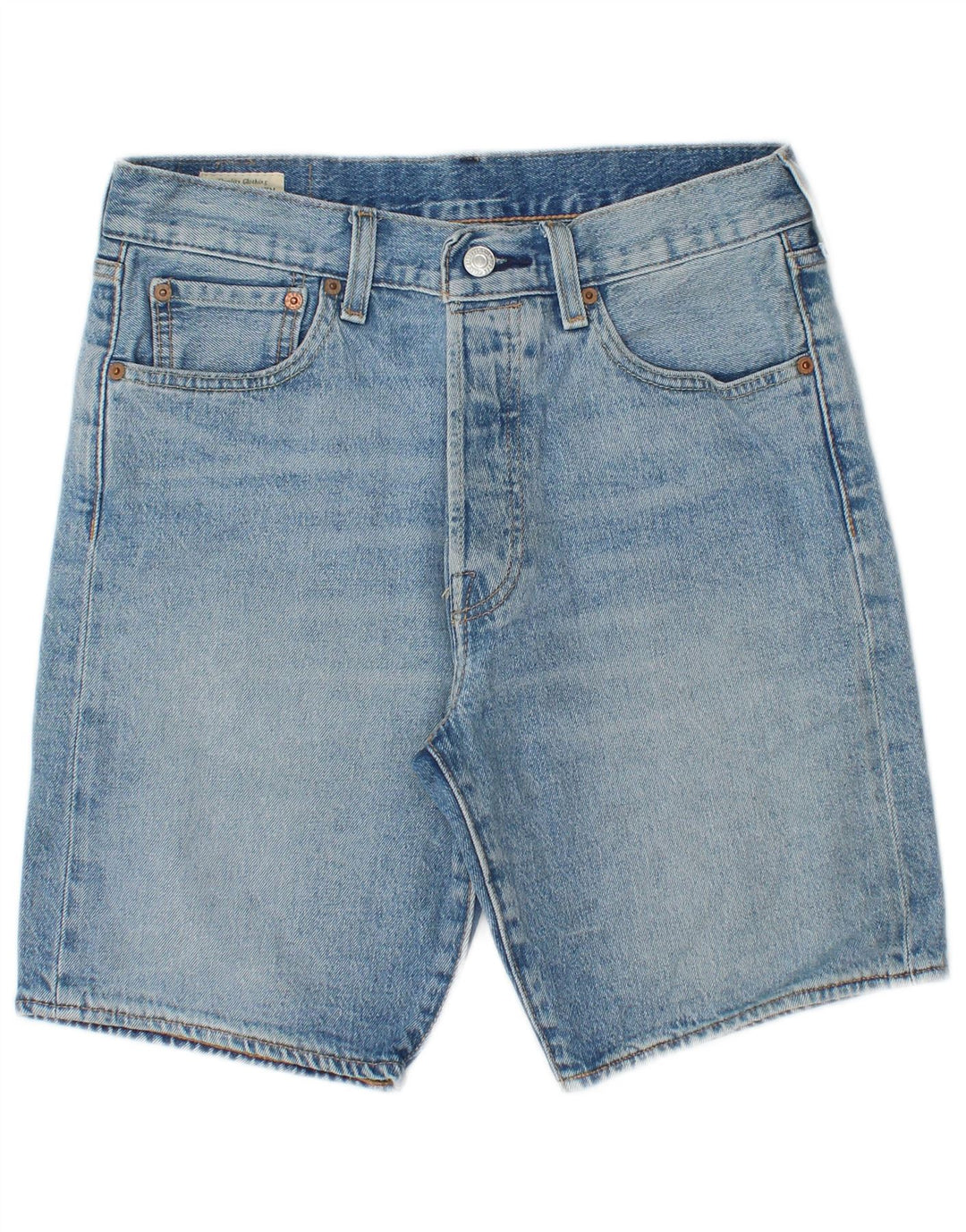LEVI'S Herren 501 Denim Shorts W30 mittelblaue Baumwolle
