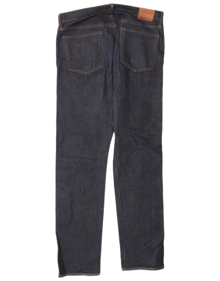 Gap Herren Slim Jeans W34 L32 Marineblaue Baumwolle