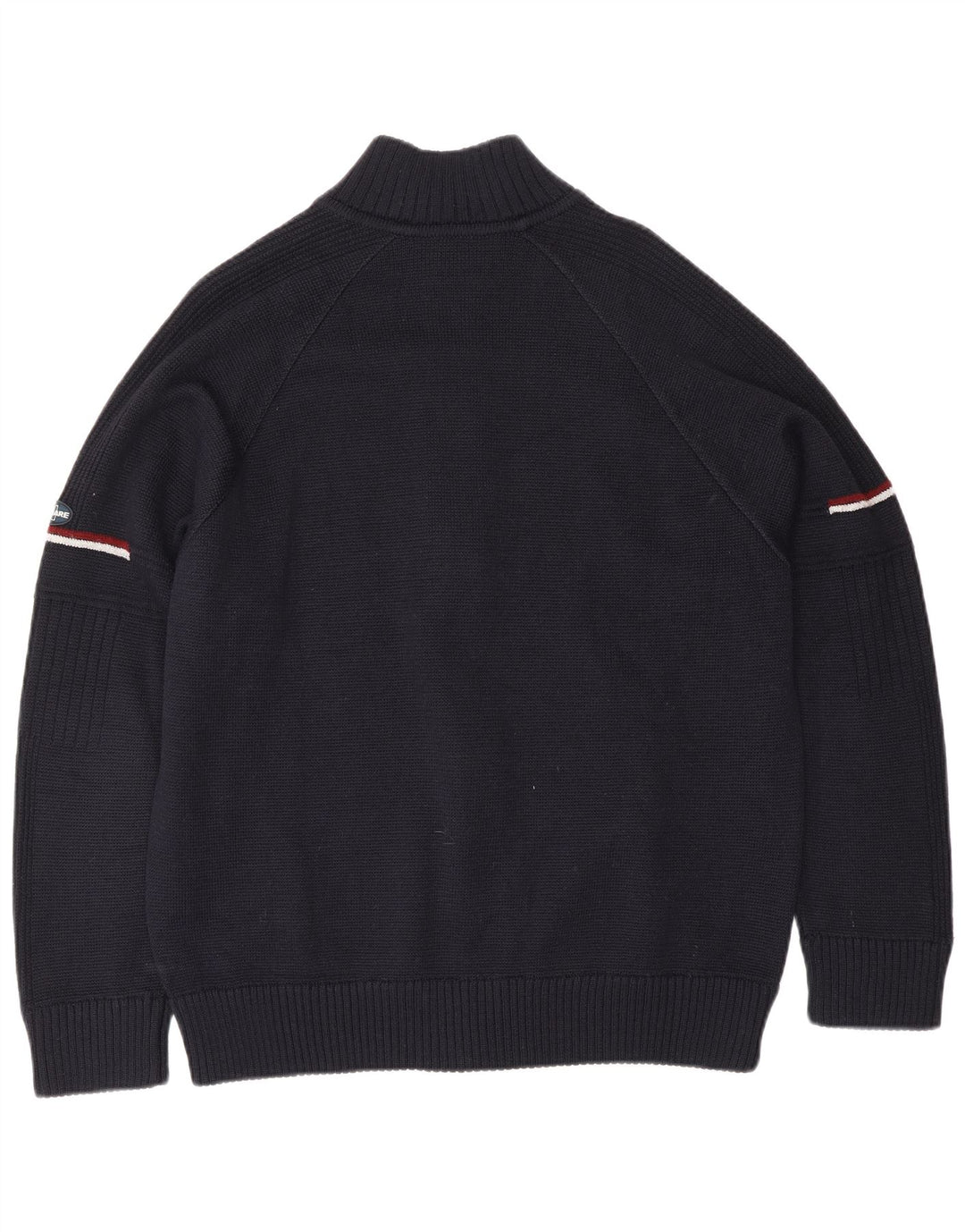 Navigare Herren-Strickjacke, große marineblaue Wolle