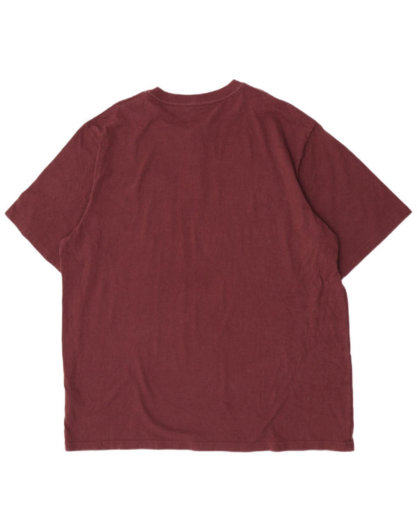 Carhartt Herren Tall Original Fit T-Shirt Top 2XL Burgund Baumwolle