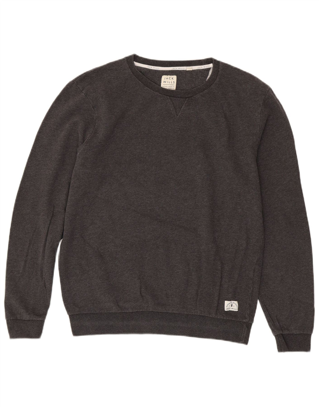 JACK WILLS Herren Sweatshirt Pullover Große graue Baumwolle