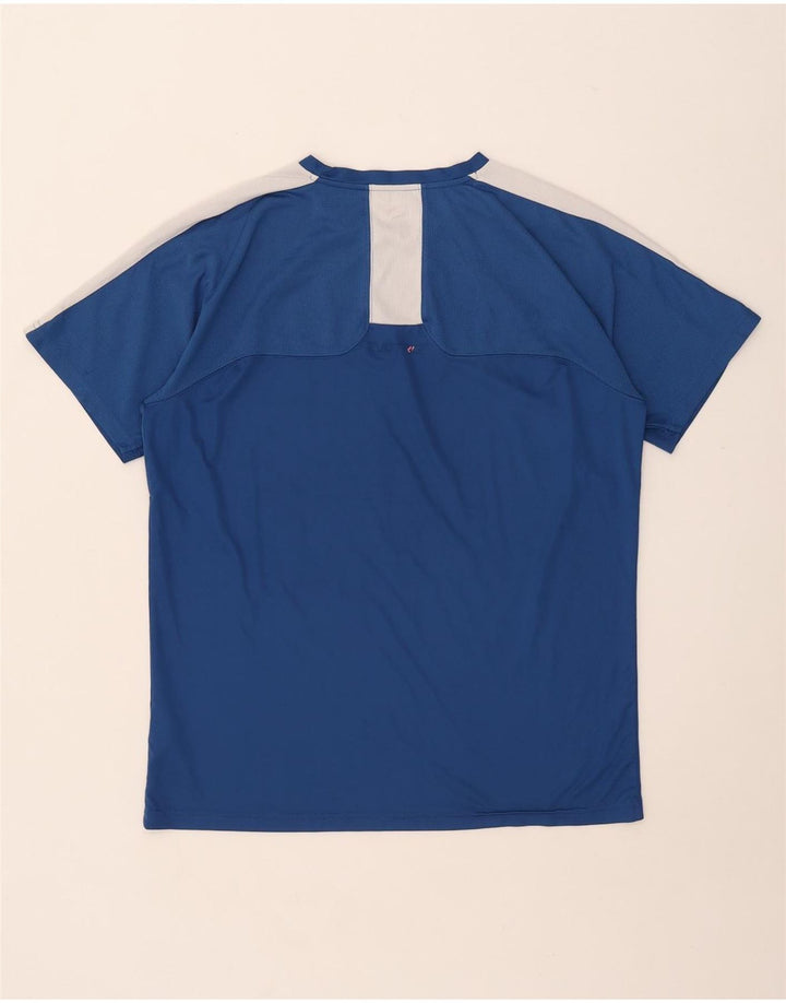 PUMA Herren T-Shirt Top Large Blau Colourblock Polyester