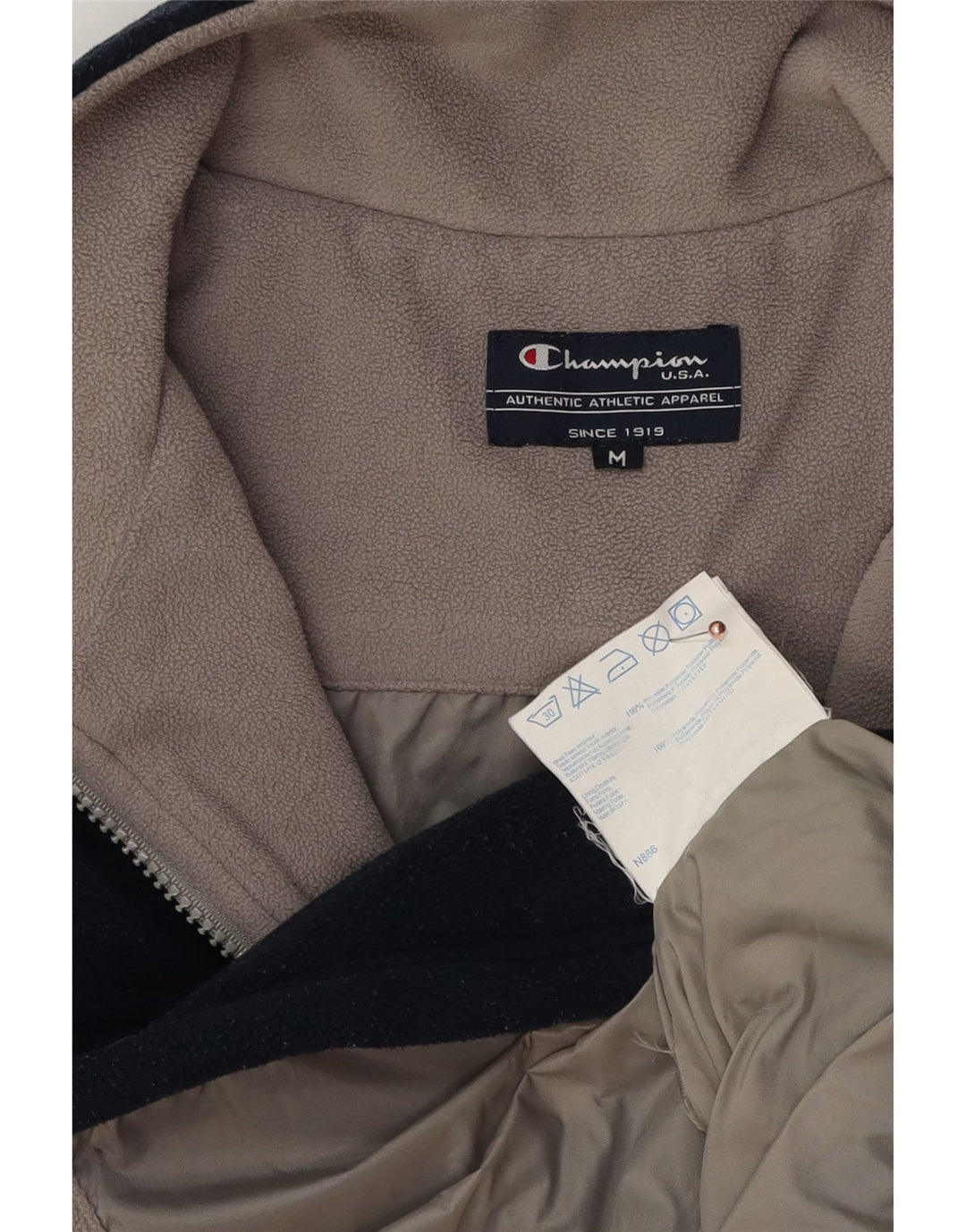 Champion Herren Fleecejacke UK 38 Medium Marineblau Polyester