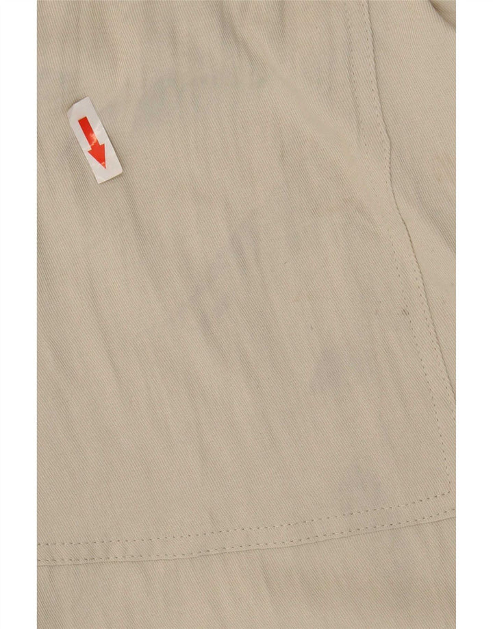 Zara Damen Joggers, kurze Hose, mittelgroß, W28, L25, beige, Polyester
