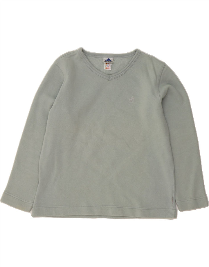 ADIDAS Womens Sweatshirt Jumper UK 12 Medium Green Cotton Vintage Adidas and Second-Hand Adidas from Messina Hembry 