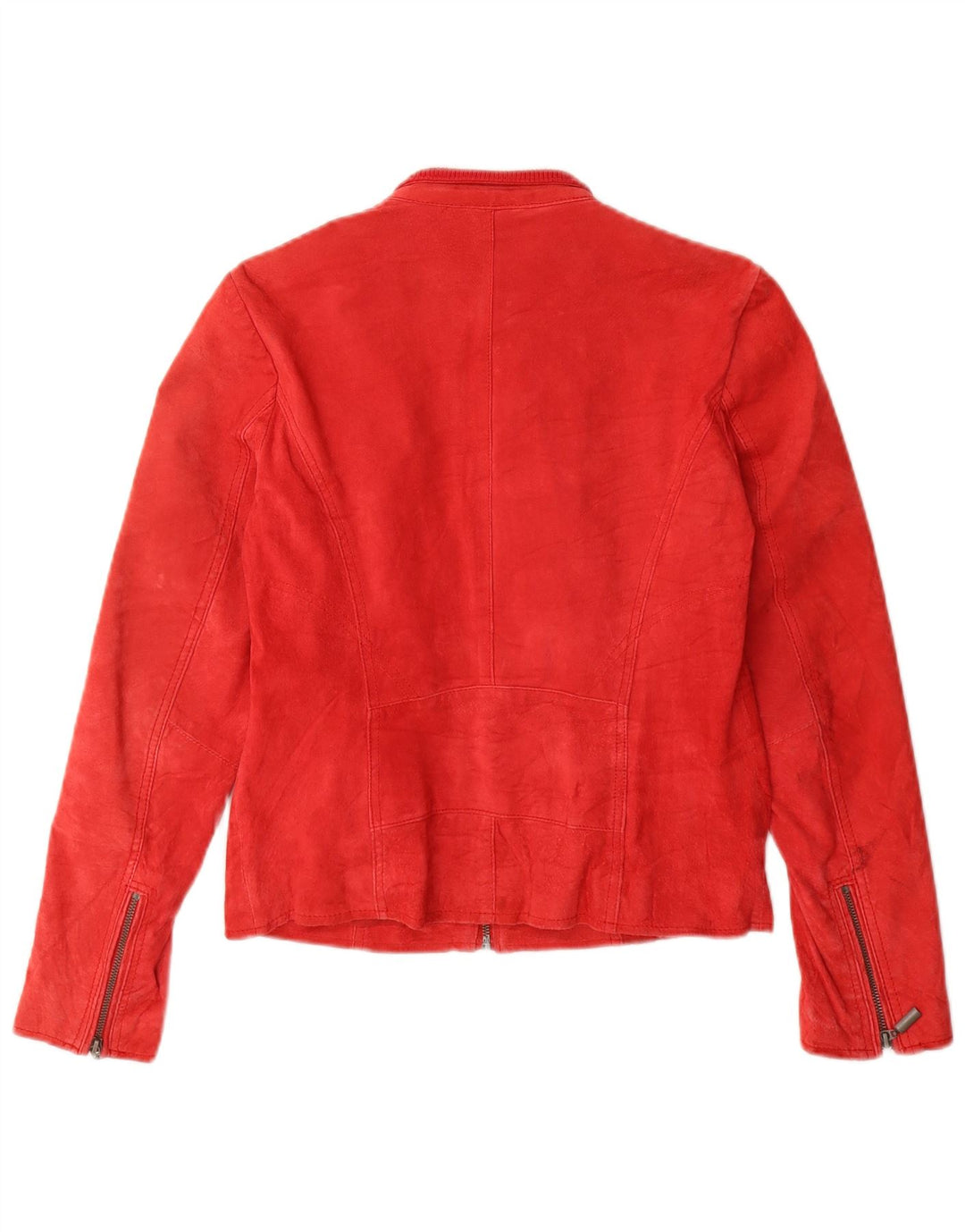Cache Damen Wildlederjacke US 2 XS Rotes Leder