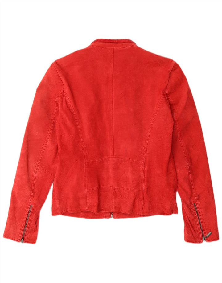 Cache Damen Wildlederjacke US 2 XS Rotes Leder