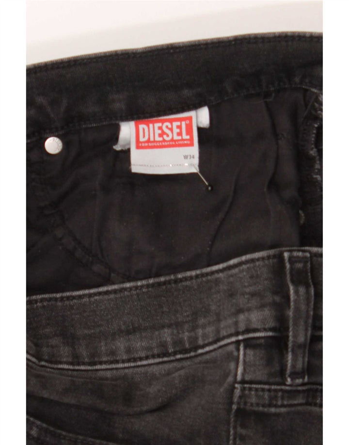 Diesel Mens Slim Jeans W34 L33 Black