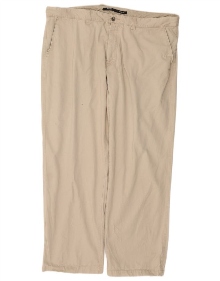 DOCKERS Gerade Chinohose für Herren, W42, L32, Beige