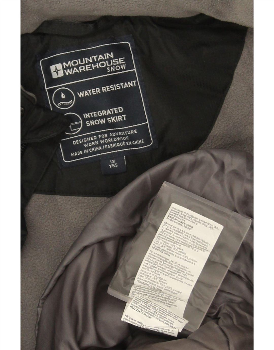 Mountain Warehouse Windjacke für Jungen, 12–13 Jahre, Schwarz, Farbblock