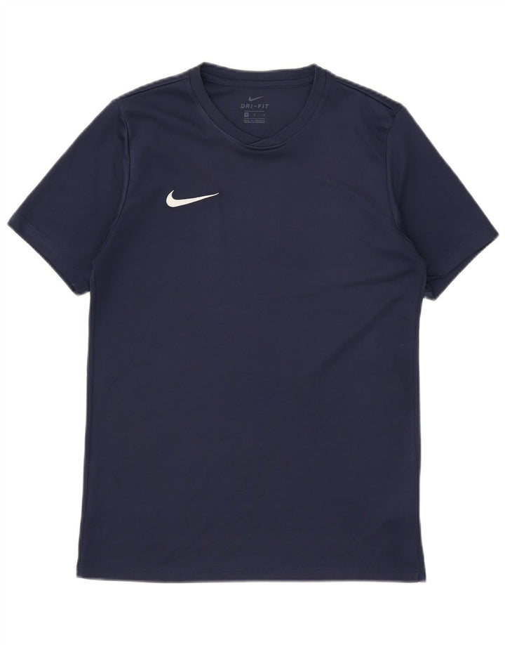 NIKE Herren Dri Fit T-Shirt Top Medium Marineblau Polyester