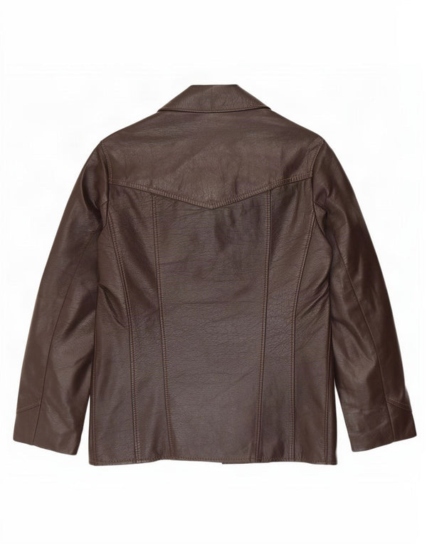 Vintage Herren Lederjacke UK 36 Small Brown
