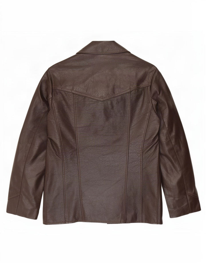 Vintage Herren Lederjacke UK 36 Small Brown