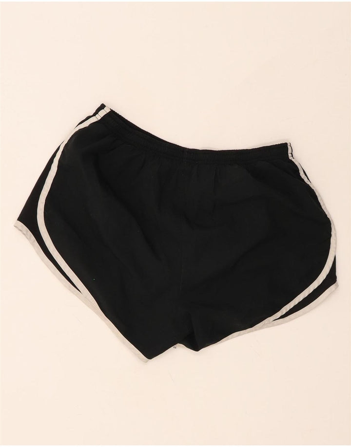 NIKE Womens Dri Fit Sport Shorts UK 12 Medium  Black Polyester