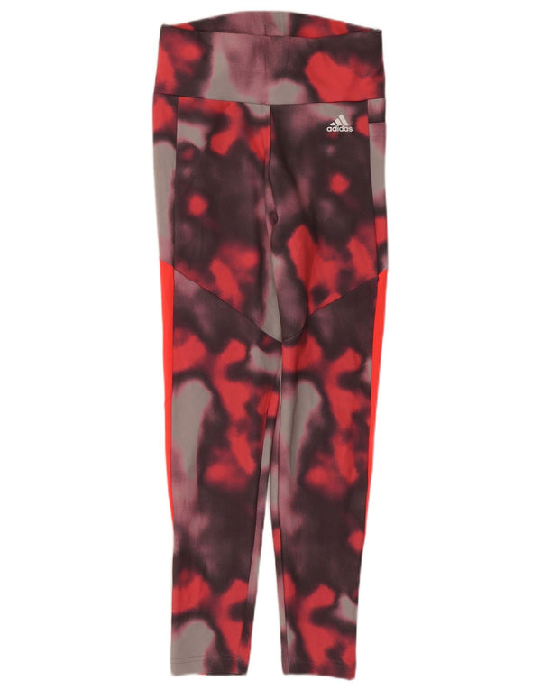 Adidas Damen Aeroready Leggings UK 8/10 Small Mehrfarbig Tie Dye
