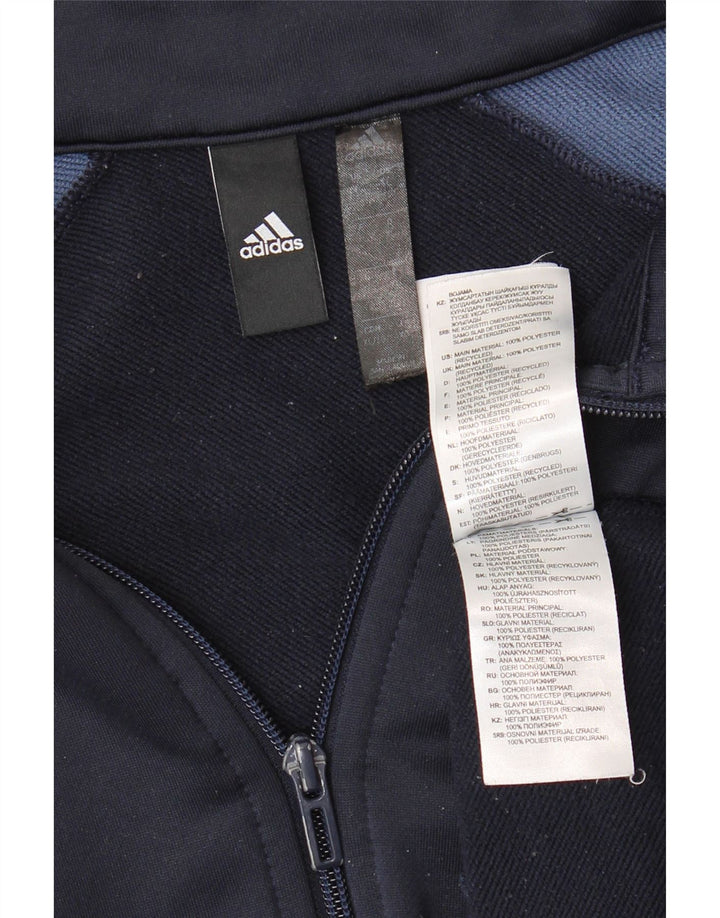 ADIDAS Herren-Trainingsanzug mit grafischem Oberteil, XL, Marineblau, Farbblock
