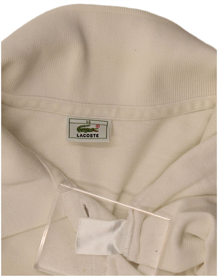 Lacoste Damen ärmelloses Poloshirt Größe 46 XL Weiß