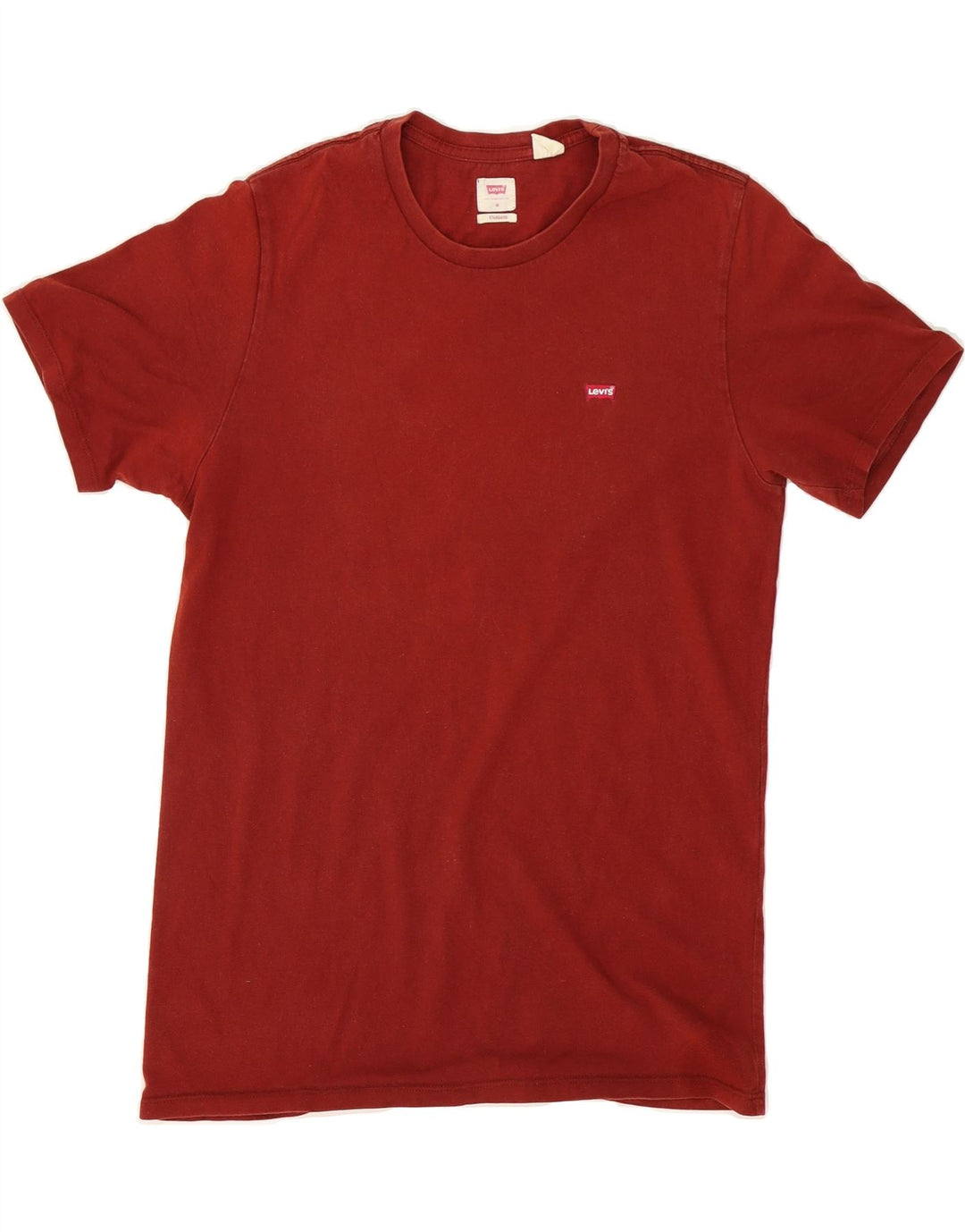 LEVI'S Mens Standard Fit T-Shirt Top Medium Red Cotton Vintage Levi's and Second-Hand Levi's from Messina Hembry 