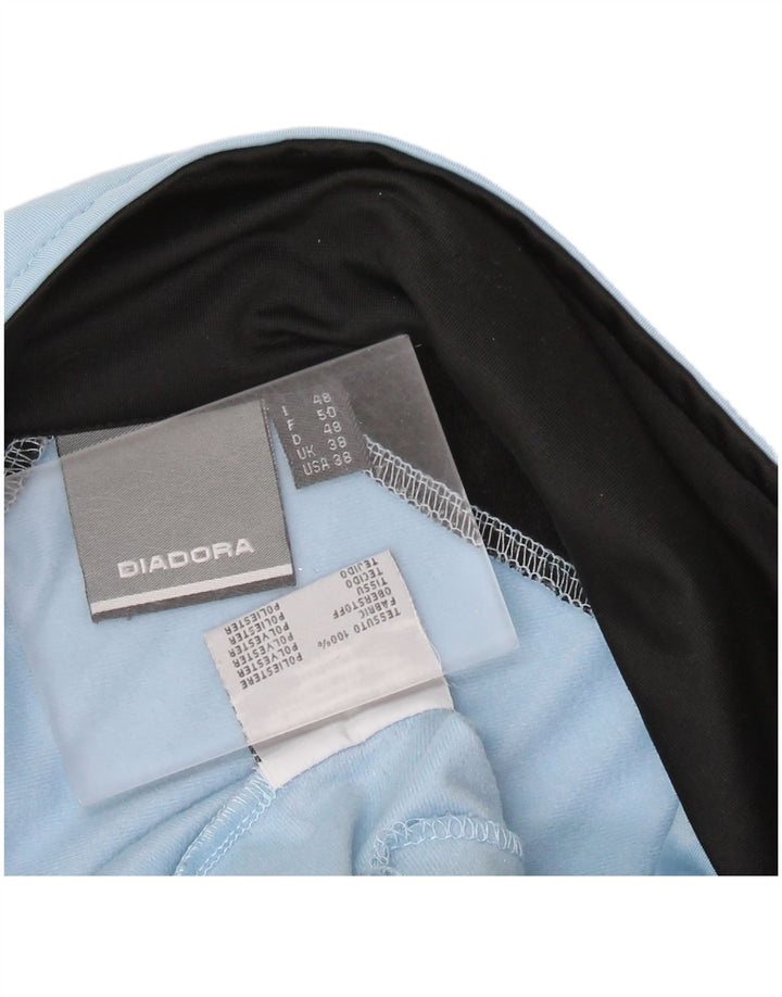 DIADORA Herren-Trainingsanzugoberteil, UK-Größe 38, mittelblaues Colourblock-Polyester