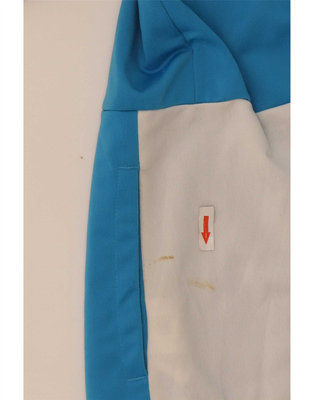 Adidas Damen-Trainingsanzug-Oberteiljacke UK 12/14 Mittelblauer Farbblock