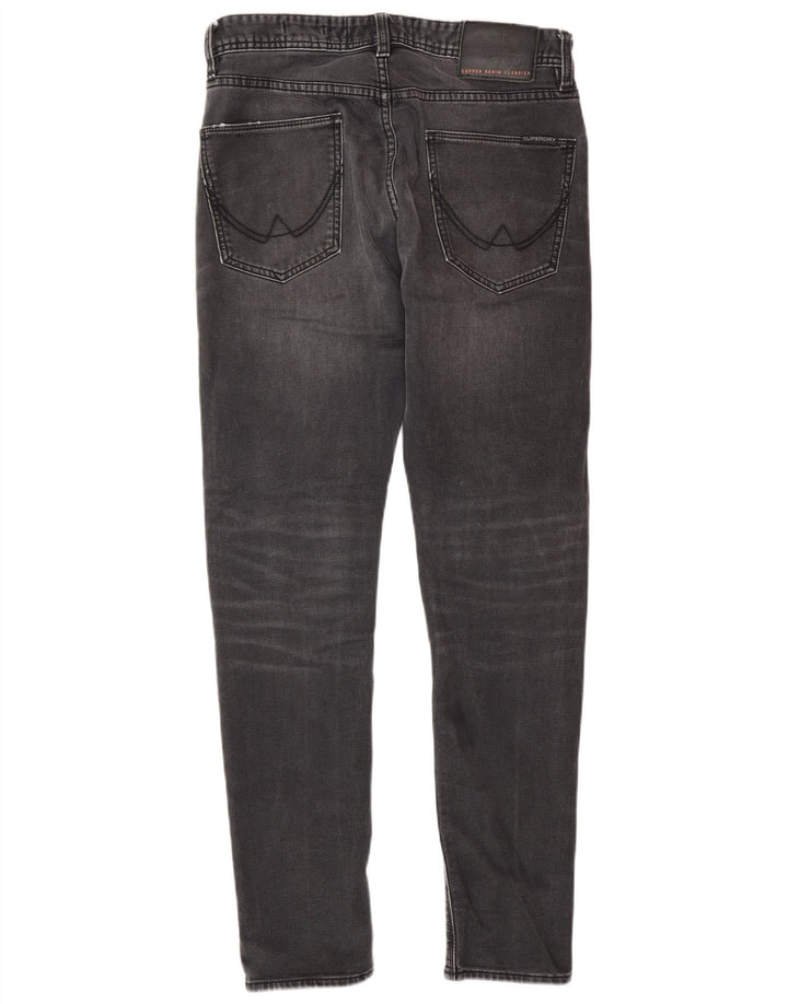 Superdry Herren Slim Tapered Jeans W30 L30 Grau Baumwolle