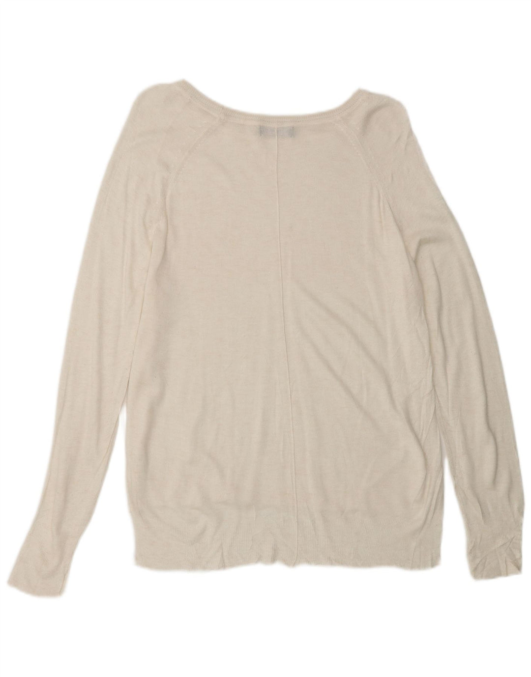 ZARA Damen-Pullover mit U-Boot-Ausschnitt, Gr. 14, Mittelweiß