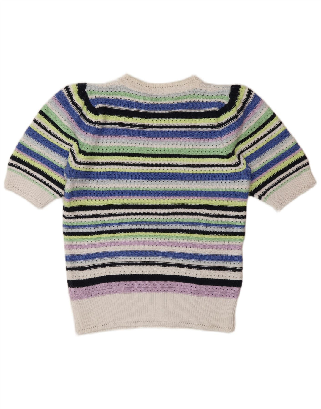 Marks & Spencer Damen-Pullover mit Rundhalsausschnitt, Gr. 10, Größe S, mehrfarbig