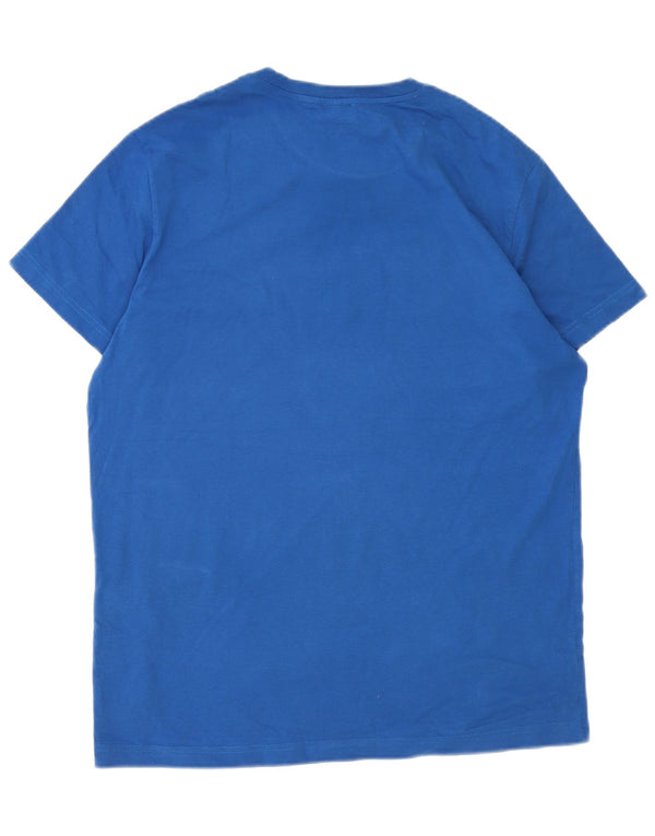 Diesel Herren Grafik T-Shirt Top XL Blau Baumwolle