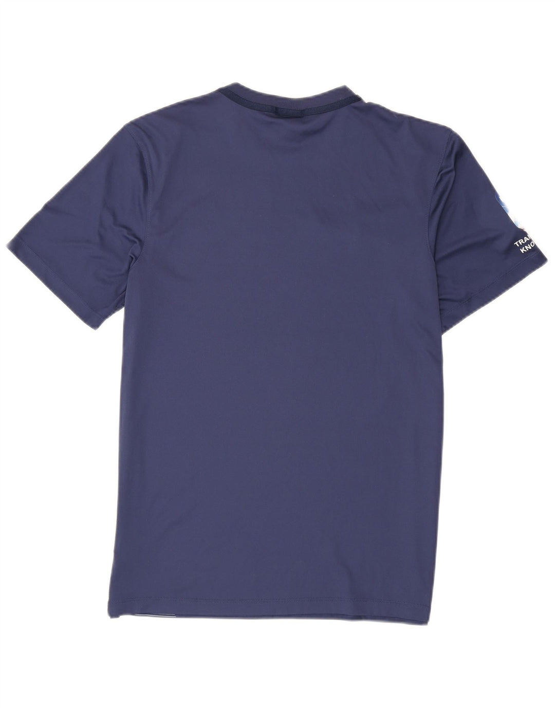 Nike Herren Dri Fit Grafik-T-Shirt-Oberteil, mittelgroß, Marineblau, Farbblock