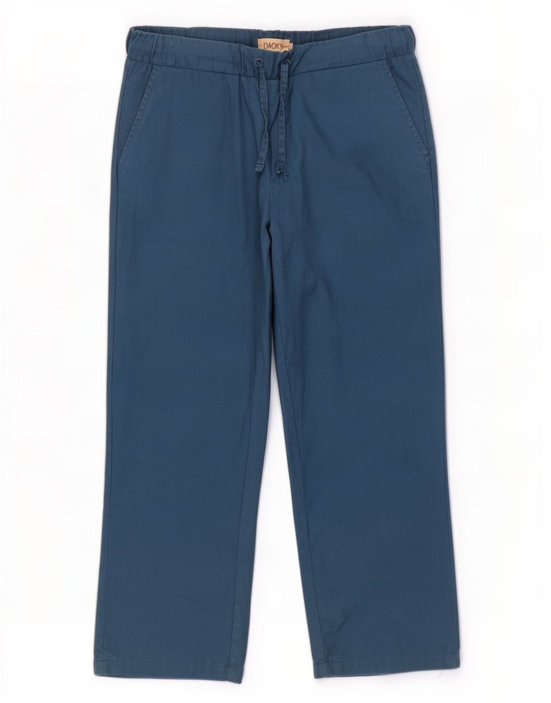 Dack's gerade Chino-Hose für Herren, Größe S, W32, L25, Blau, Baumwolle