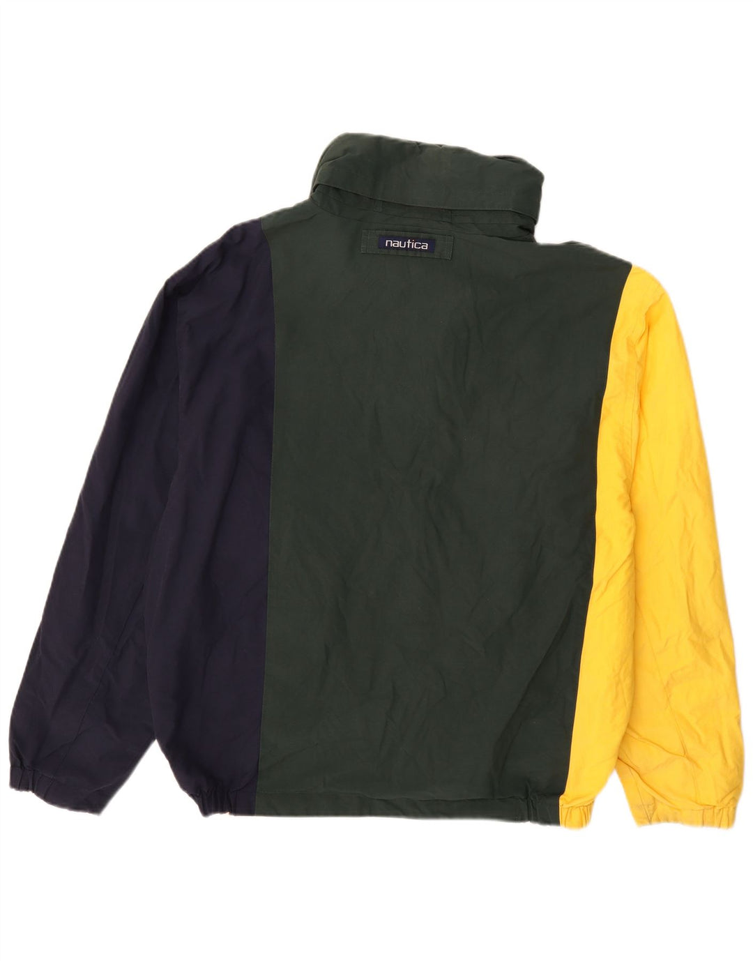 Nautica Herren Wendejacke UK 40 Große mehrfarbige Colourblock-Baumwolle