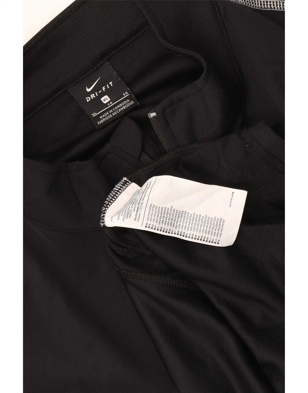 Nike Herren Dri Fit Trainingsanzug Top Jacke XL Schwarz Polyester