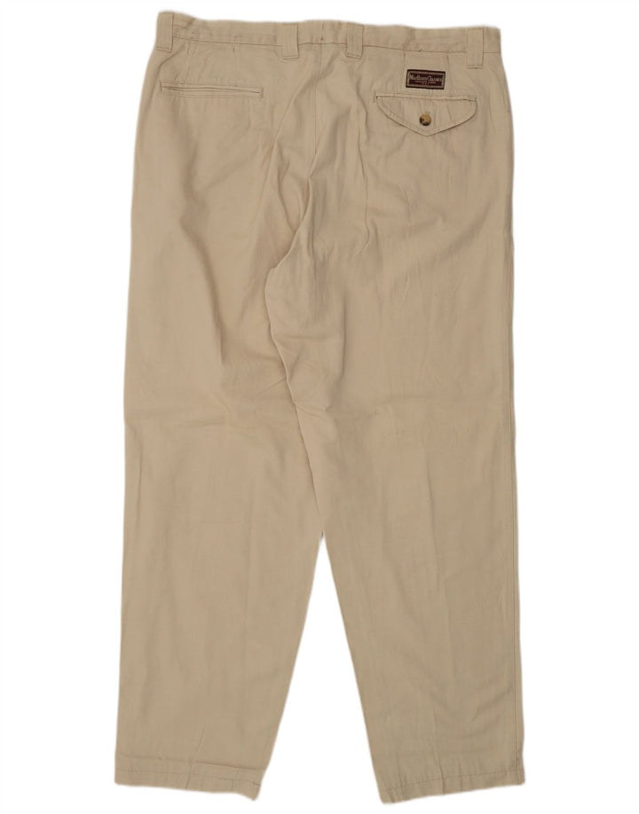 Marlboro Classics Herren Chinohose EU 56 3XL W38 L30 Beige Baumwolle