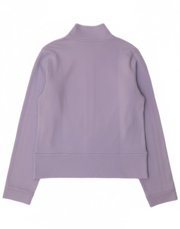 Adidas Damen Trainingsanzug Top Jacke UK 12 Medium Lila Baumwolle