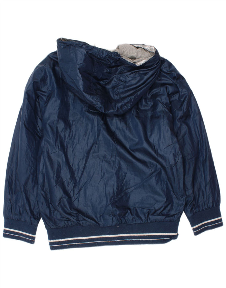 Champion Jungen-Regenjacke mit Kapuze, 7–8 Jahre, Größe S, Marineblau, Polyester