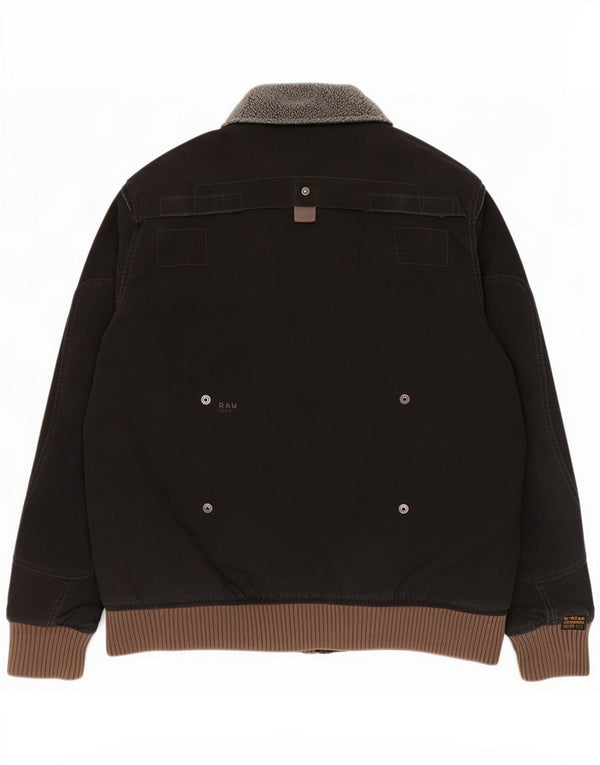 G-Star Herren Utility Jacke UK 44 2XL Schwarz Colourblock Baumwolle