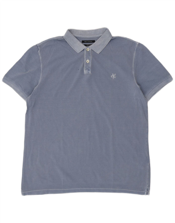 Marc O'Polo Herren Poloshirt XL Blau Baumwolle