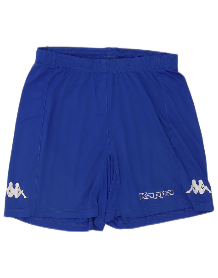 Kappa Herren Graphic Sport Shorts Mittelblaues Polyester