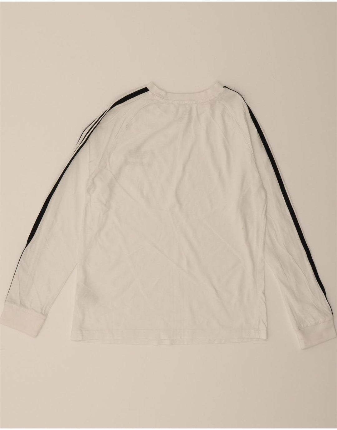 ADIDAS Boys Top Long Sleeve 11-12 Years White Cotton Vintage Adidas and Second-Hand Adidas from Messina Hembry 