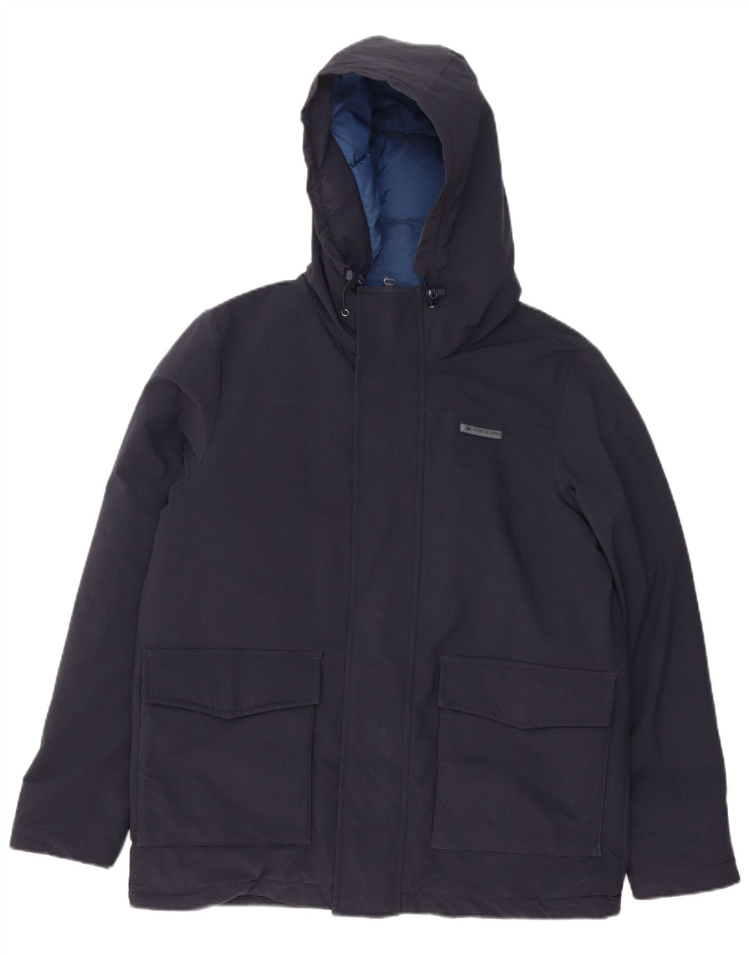 Kappa Herren-Jacke mit Kapuze, gepolstert, UK 38, mittelmarineblau, Polyamid