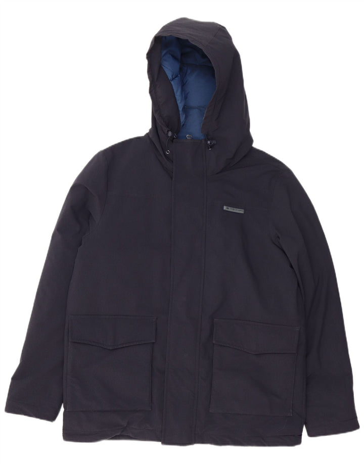 Kappa Herren-Jacke mit Kapuze, gepolstert, UK 38, mittelmarineblau, Polyamid