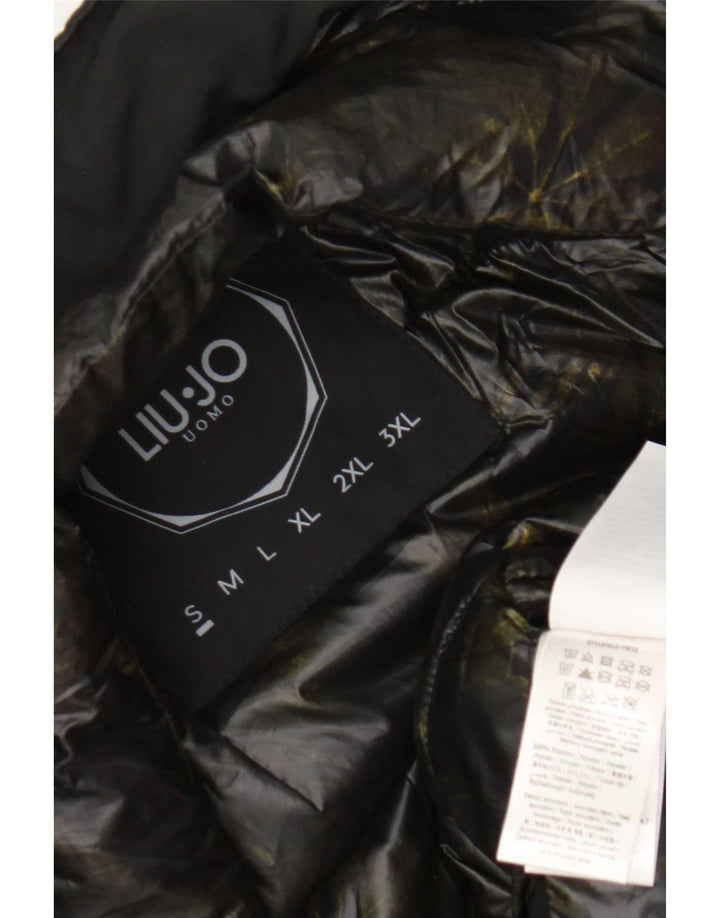 Liu Jo Herren-Militär-Windbreaker-Jacke, UK 36, S, Schwarz, Polyester