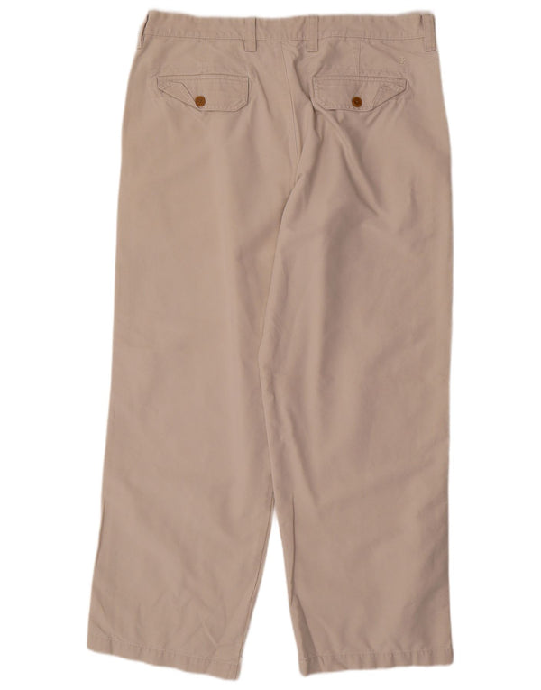 IZOD Herren gerade Chinohose W38 L30 Beige Baumwolle