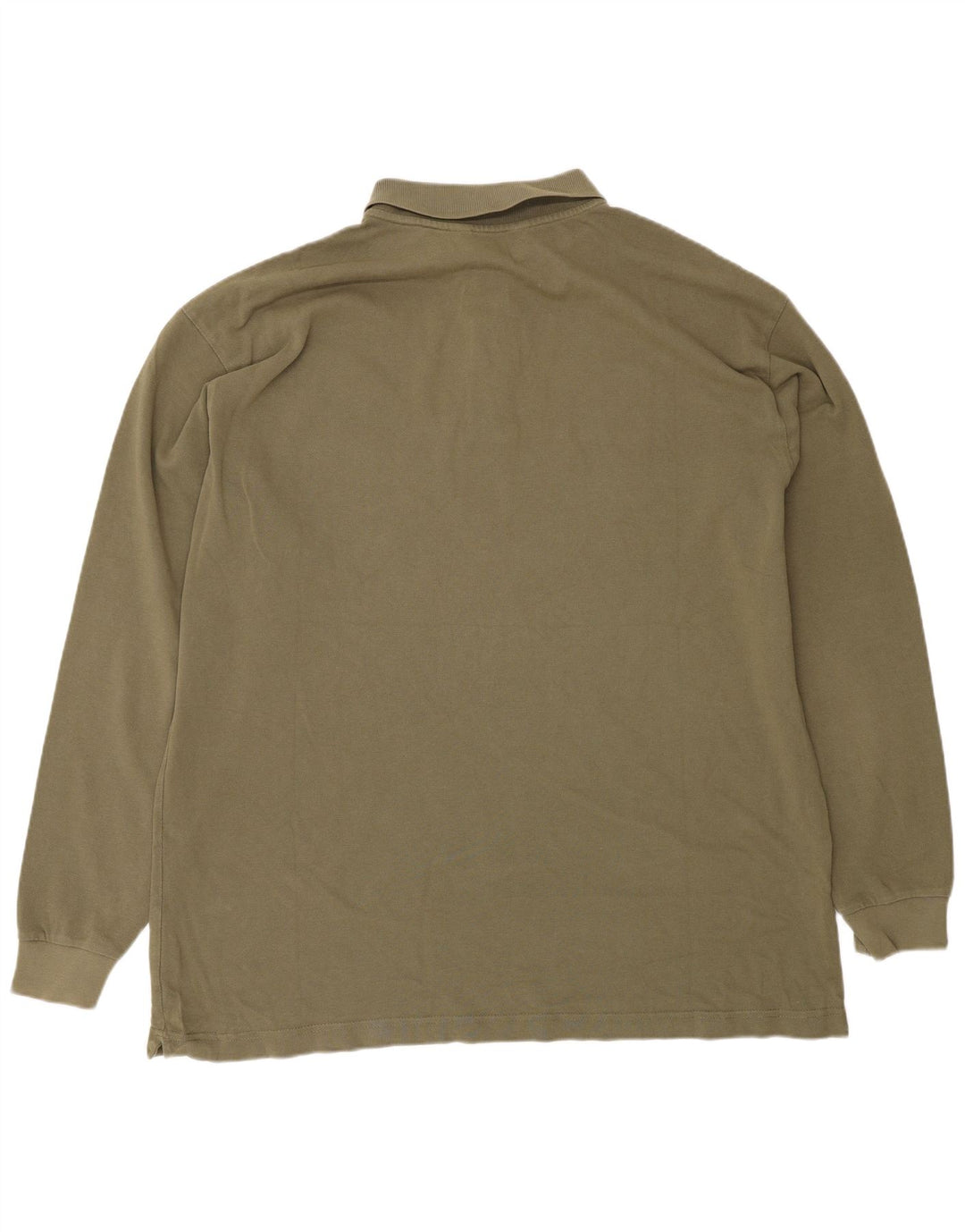 Kappa Herren Langarm-Poloshirt 2XL Khaki Baumwolle