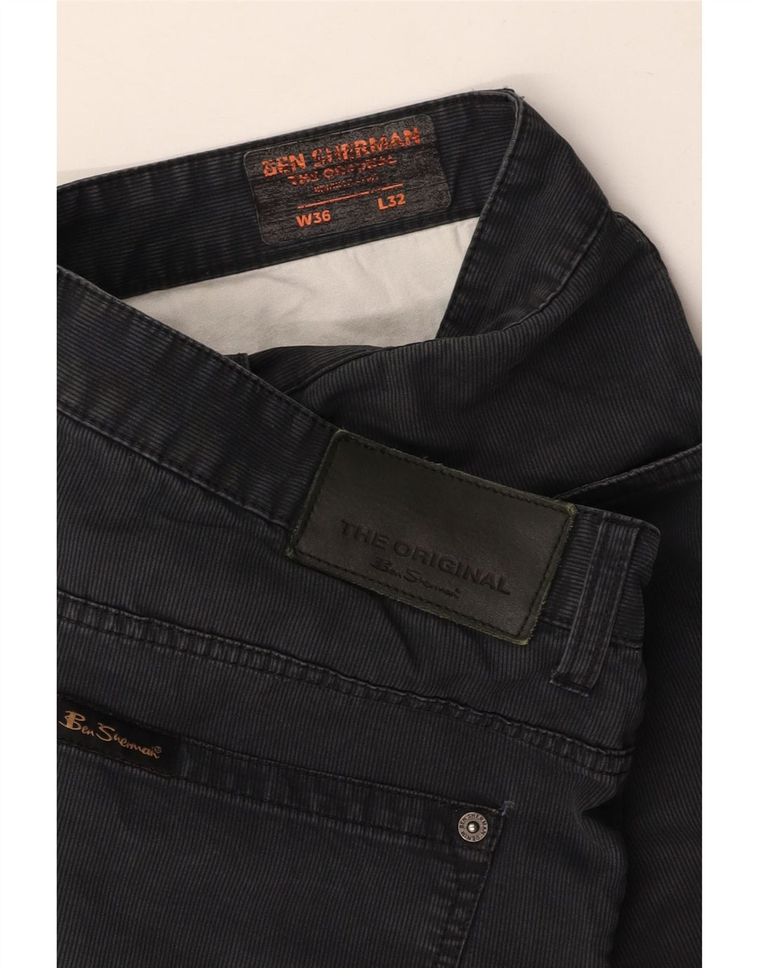 BEN SHERMAN Gerade Freizeithose für Herren, W36, L32, Grau