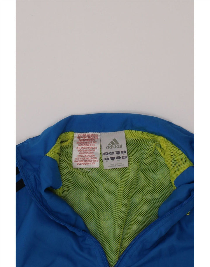 ADIDAS Baby-Jungen-Trainingsanzug, Top-Jacke, 18–24 Monate, blaues Polyester