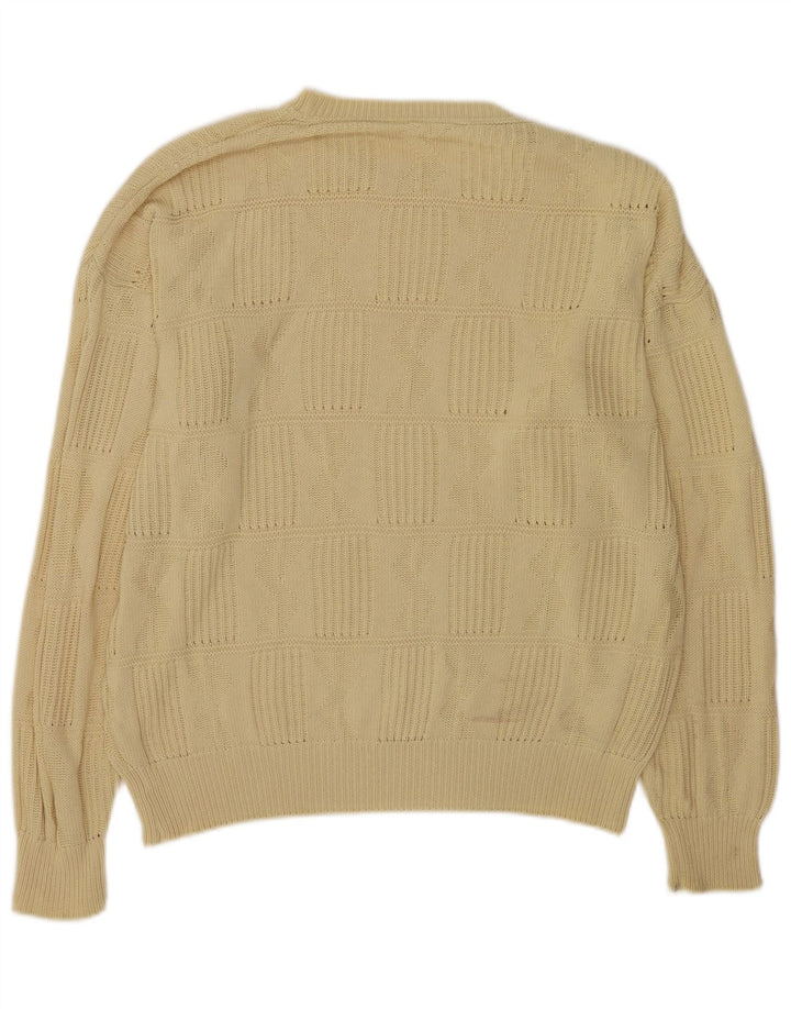 Vintage Herren Rundhalspullover Pullover XL Gelb