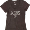 NFL Womens Raiders Graphic T-Shirt Top UK 14 Large Grey Vintage NFL and Second-Hand NFL from Messina Hembry 